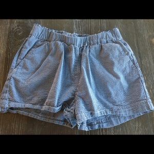 Crewcuts Blue & White Striped Elastic Waist Shorts